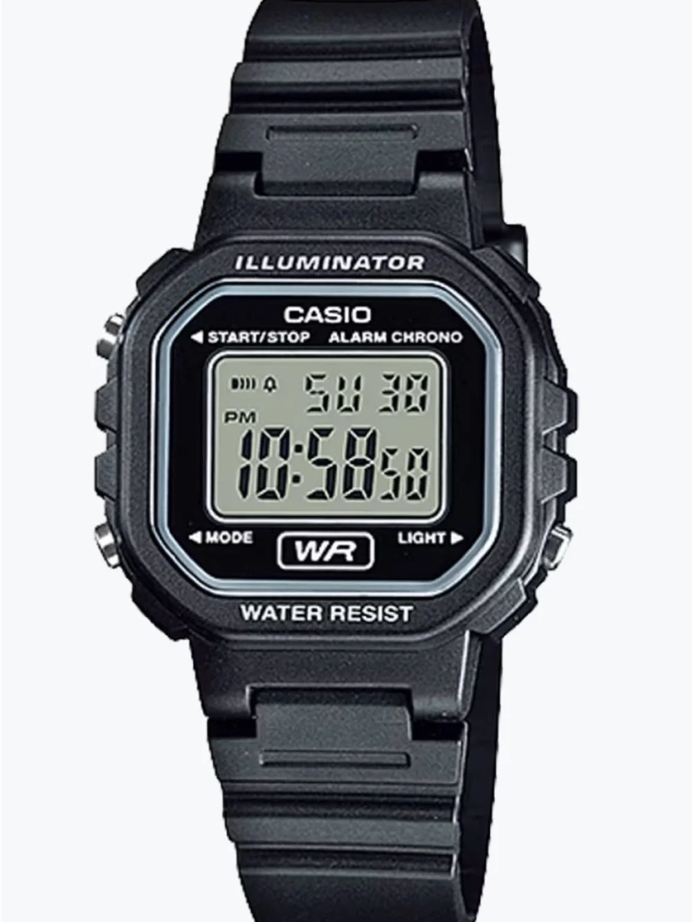 Casio Black womens Digital Illuminator Watch